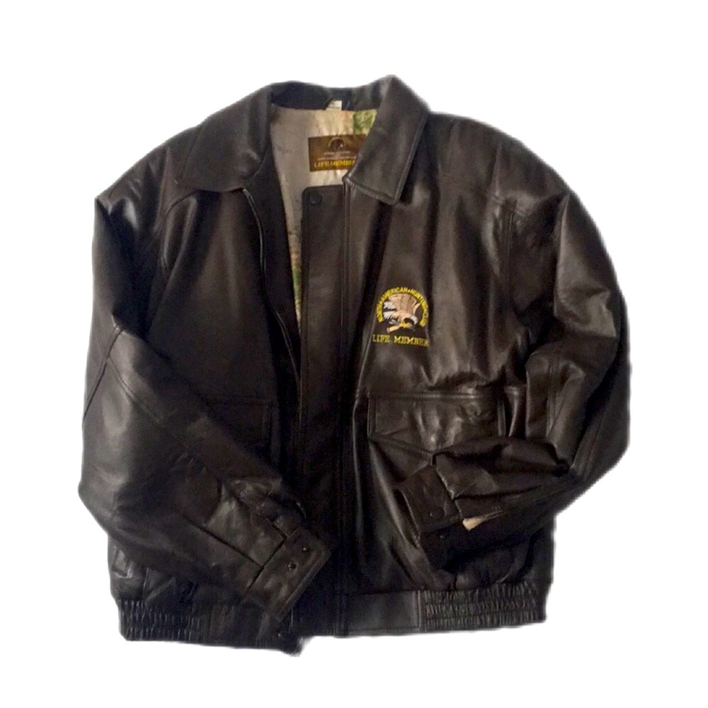 Vintage North American Hunt Club Leather Jacket Like New!